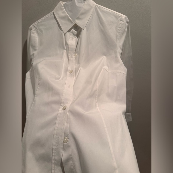 CAROLINA HERRERA Classic Cotton Button-Front Shirt $590 Size 4 - Picture 10 of 11